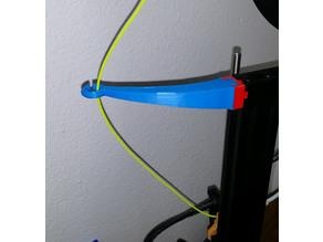 ender 3 v2 filamento guía rail + gorra 3d print model - Mito3D