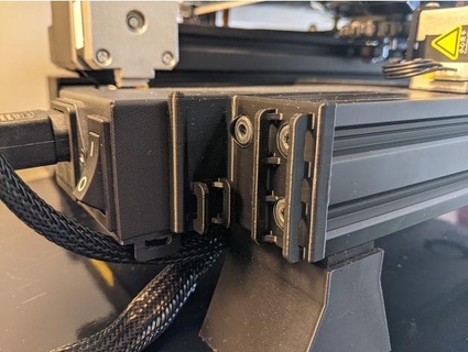ender 3 v2 posterior cable guía rail 3d modelos descargar crealidad nube impresora partes accesorios 3d print model - Mito3D