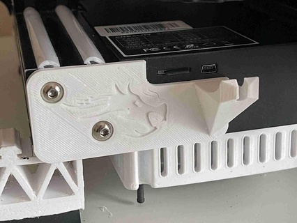 ender 3 v2 USB supporto logo 3d print model - Mito3D