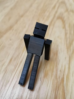 enderman Minecraft estilo personagens 3d print model - Mito3D