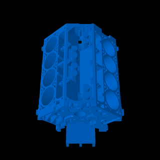 engine block Vehicles 3d print model - Mito3D
