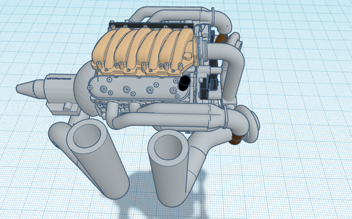 motore veicolo parti 3d print model - Mito3D