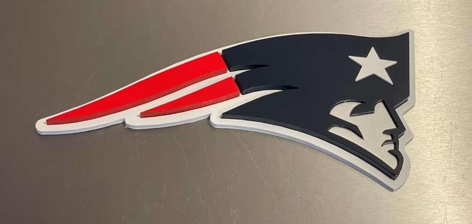 england patriots snap fit logo Others 3d print model - Mito3D