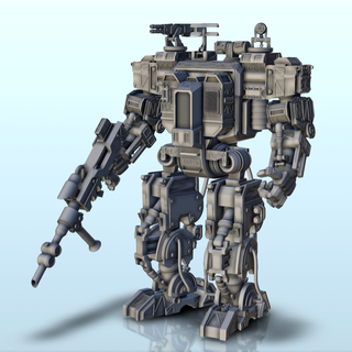 enos mücadele robot 11 sci fi Bilim kurgu gelecek 40k robotlar 3d print model - Mito3D