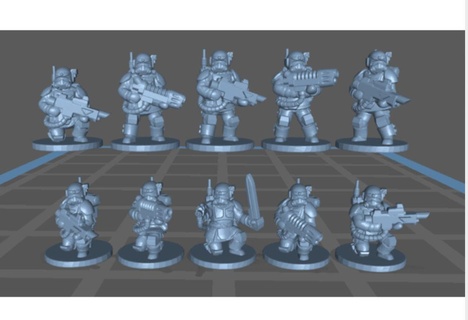 epic scale special forces janzizka 3d models download creality cloud Toys & Games 3d print model - Mito3D