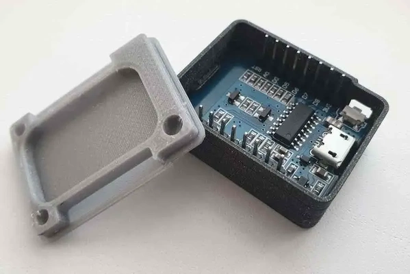 esp8266 wemos d1 mini astuccio guaina 3d modelli scarica creality nube 3d print model - Mito3D