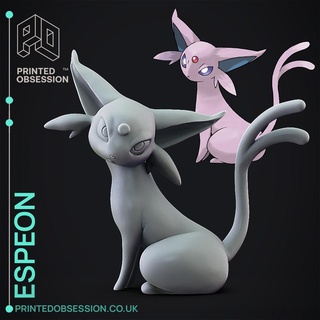 espeon - pokemon fan art 3d models download creality cloud characters 3d print model - Mito3D
