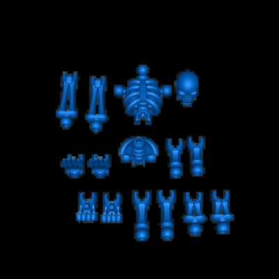 squelette 3d modèles télécharger créalité nuage 3d print model - Mito3D