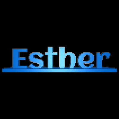 esther 3d modeller indir creality bulut 3d print model - Mito3D