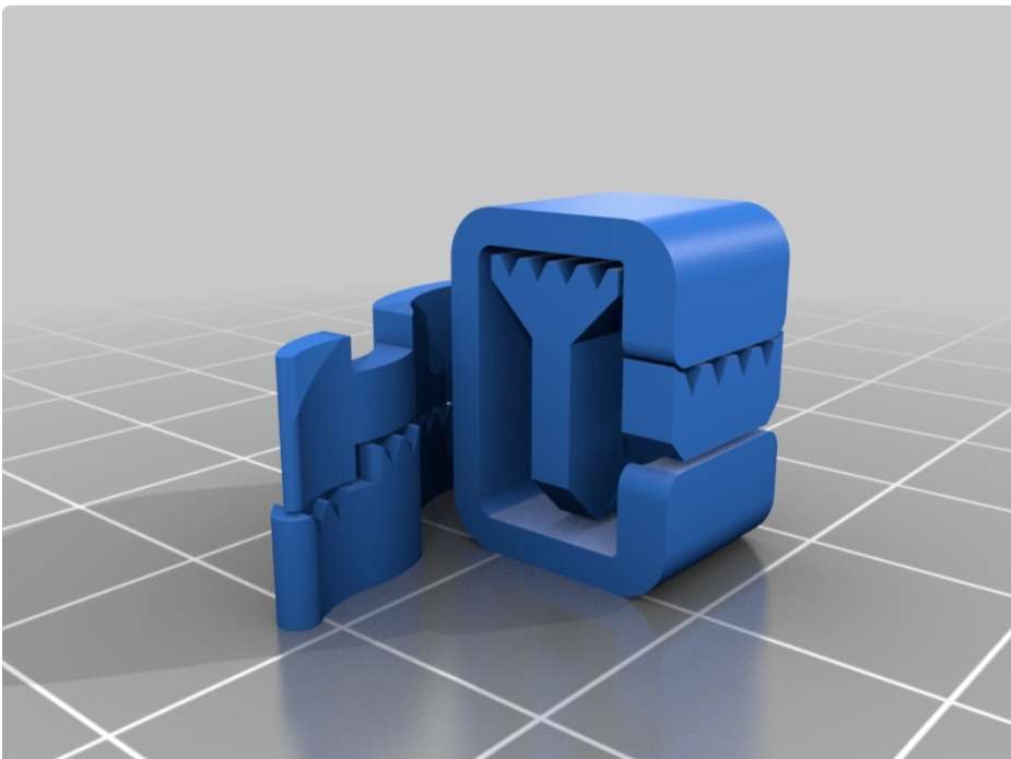 ethernet rj45 clip sicuro riparazione rotto tab Accessori 3D print model - Mito3D