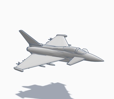 eurofighter Taifun Überschall multi role KriegLANE Flugzeug 3d print model - Mito3D