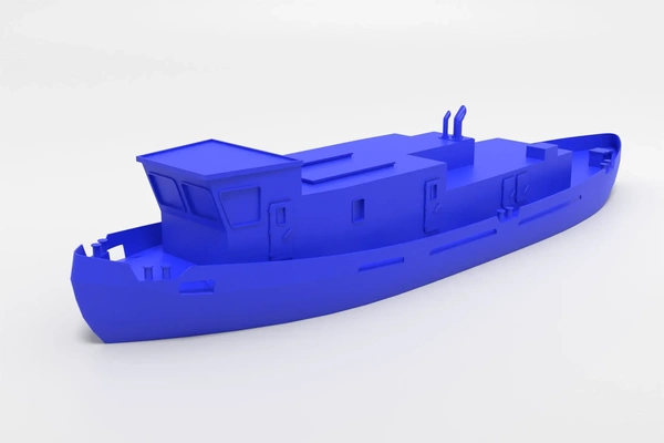 europäisch fluss eisbrecher modern einfach 3d modelle download realität wolke 3d print model - Mito3D