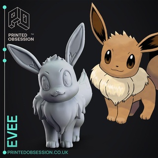evee - pokemon fan art Characters 3d print model - Mito3D