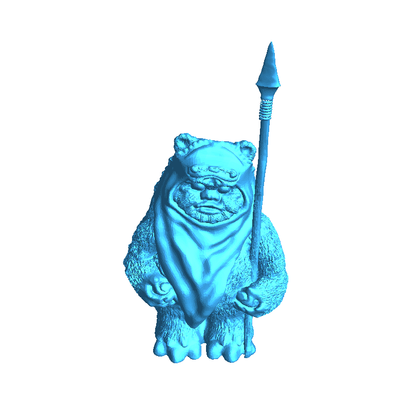 ewok 3d modelos descargar crealidad nube 3D print model - Mito3D