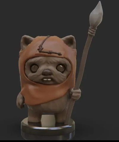 ewok 3d modelos baixar crialidade nuvem 3d print model - Mito3D