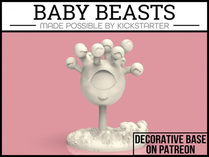 œil bébé table miniature personnages 3d print model - Mito3D