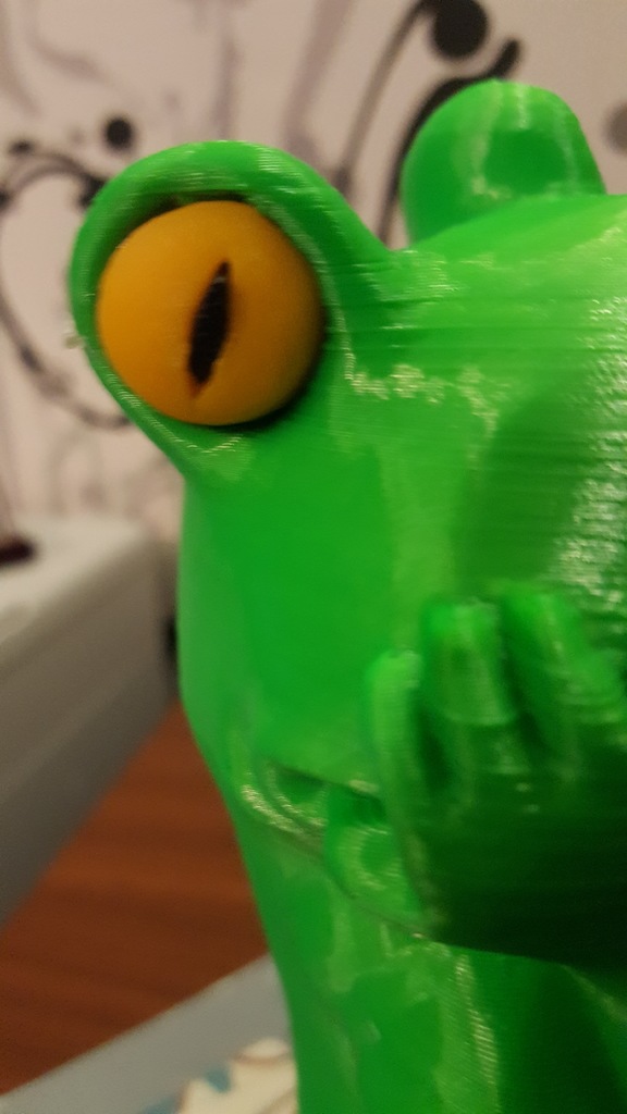 ojos aburrido rana 3D print model - Mito3D