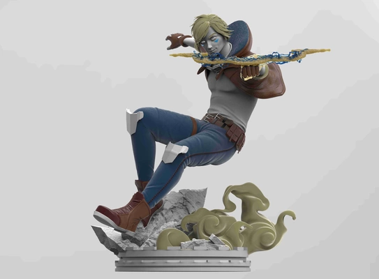 ezreal liga of legenden 3d modelle download realität wolke 3d print model - Mito3D