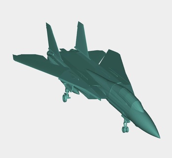 f 14 arma fogo 3d modelos baixar crialidade nuvem aeronave 3d print model - Mito3D