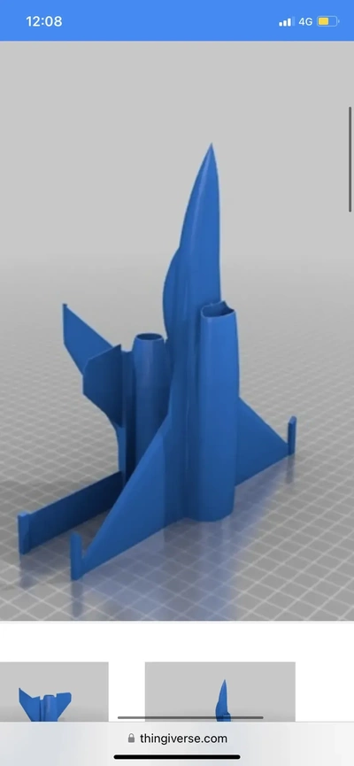 f-16 no supports 3d models download creality cloud 3d print model - Mito3D