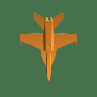 f 18 super vespa aviões guerra 3d print model - Mito3D