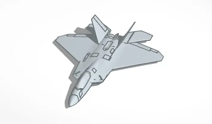 f 22 raptor 3d modeller indir creality bulut 3D print model - Mito3D