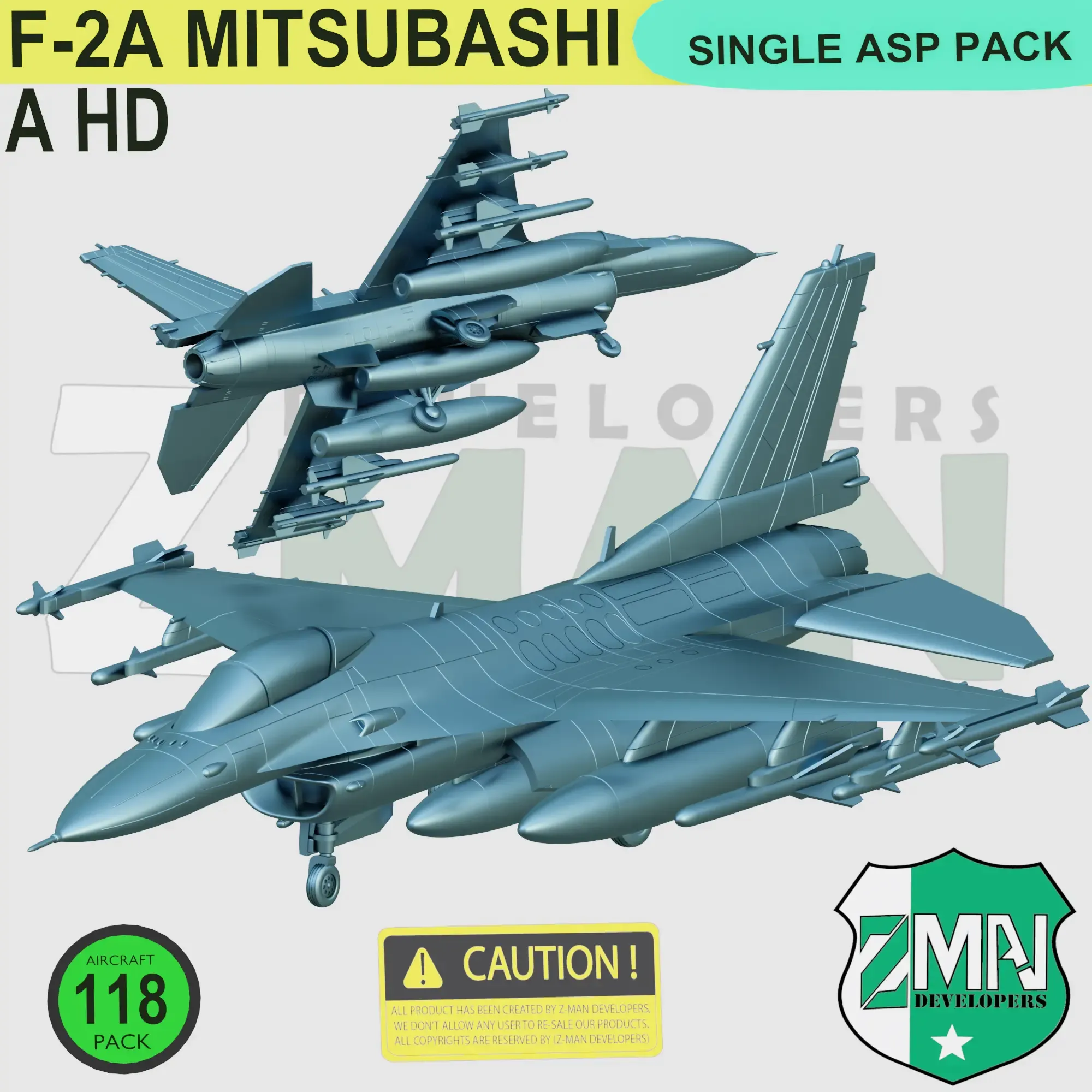 2a mitsubishi single asp pack style 3d modelle download realität wolke 3D print model - Mito3D