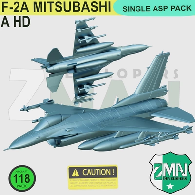 2b mitsubishi single asp pack style 3d modelle download realität wolke kampfflugzeuge 3d print model - Mito3D