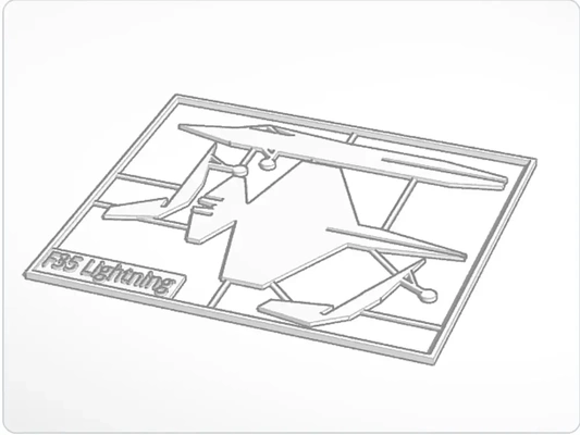 f-35 kit card 3d models download creality cloud 3d print model - Mito3D