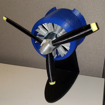 f4u motor statik görüntüle 3d modeller indir creality bulut 3d print model - Mito3D