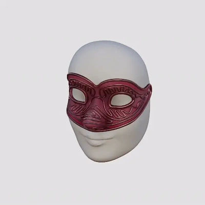 gesicht maske venezianisch stil 3d modelle download realität wolke 3d print model - Mito3D