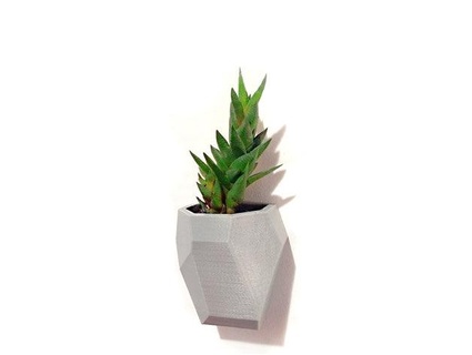 faceted modular wall planter Nature & Plants 3d print model - Mito3D