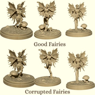 fairies good corrupted Characters 3d print model - Mito3D