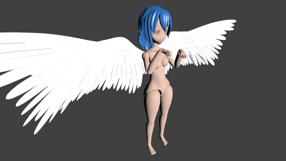 Fata immaginario personaggi 3d print model - Mito3D