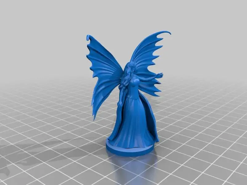 hada madre hermoso alas 3d modelos descargar crealidad nube 3D print model - Mito3D