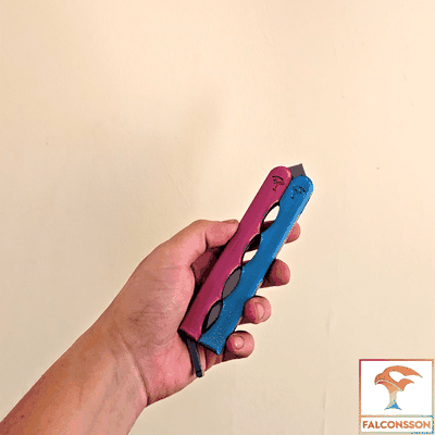 şahin oğlu airsoft kelebek bıçak 3d modeller indir creality bulut oyuncak bıçaklar 3d print model - Mito3D