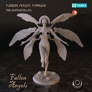 fallen angel female Fictional Characters 3d print model - Mito3D