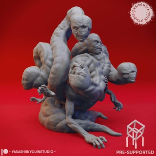 false hydra - tabletop miniature pre-supported Characters 3d print model - Mito3D