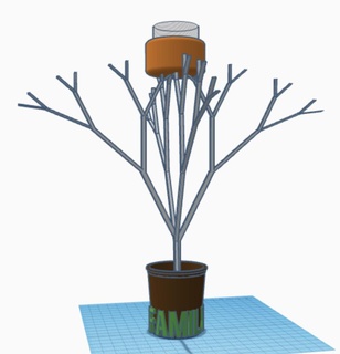 familia árbol ligero vela soporte casa 3d print model - Mito3D