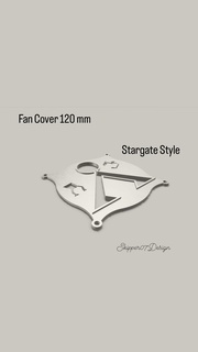 ventilateur couverture gaine 120 Stargate style accessoires 3d print model - Mito3D