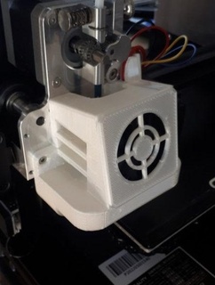 ventilateur couverture gaine satsana imprimante pièces accessoires 3d print model - Mito3D