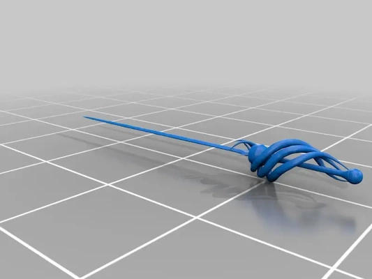 fancy fencing blade 3d models download creality cloud 3d print model - Mito3D