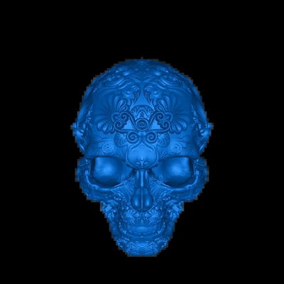 fancy skull 3d models download creality cloud 3d print model - Mito3D