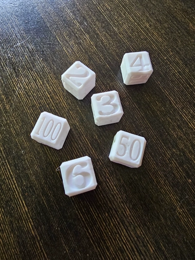 farkle dice 3d models download creality cloud 3d print model - Mito3D