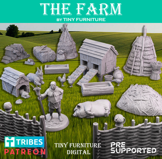 farm Board Game 3d print model - Mito3D