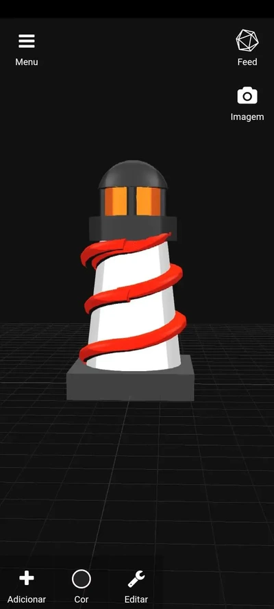 farol 3d modelos baixar crialidade nuvem 3d print model - Mito3D