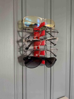 velozes impressão parede montado vidro suporte 5 óculos 3d print model - Mito3D