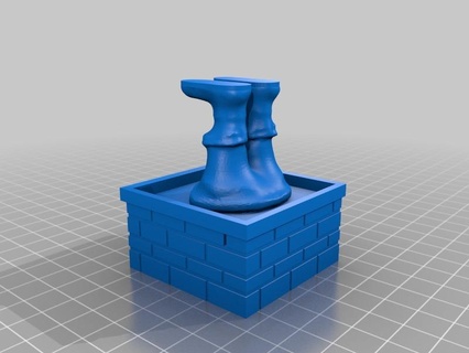 father christmas chimney Others 3d print model - Mito3D
