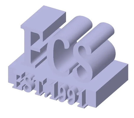 fcs logo 3d modeller indir creality bulut 3d print model - Mito3D