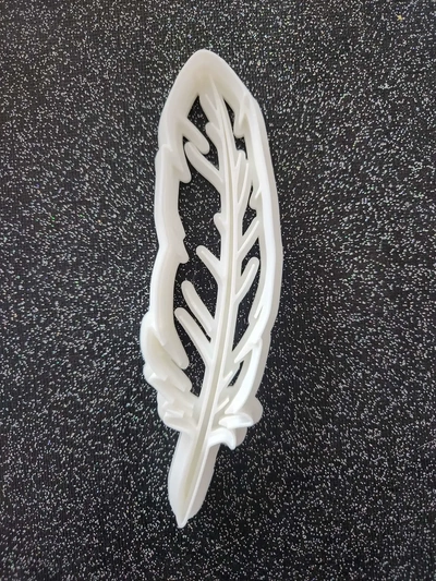 feather cookie cutter 3d models download creality cloud 3d print model - Mito3D